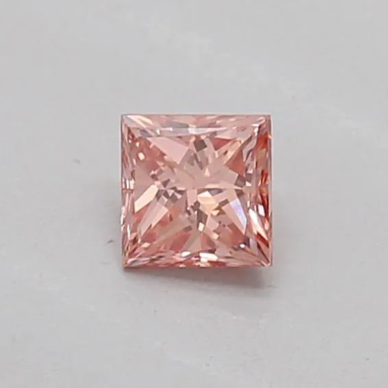 0.15ct Princess Lab Grown Diamond (Colour Fancy Intense Pink, Clarity VVS2, IGI Certified)