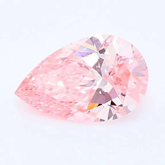 0.59ct Pear Lab Grown Diamond (Colour Fancy Intense Pink, Clarity VVS2, IGI Certified)