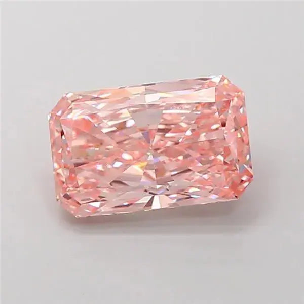 3.02ct Radiant Lab Grown Diamond (Colour Fancy Vivid Pink, Clarity VS1, IGI Certified) Forever For Love