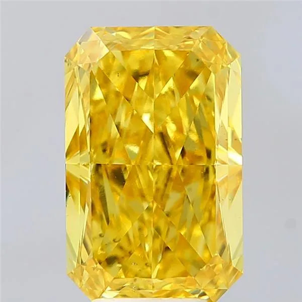 5.17ct Radiant Lab Grown Diamond (Colour Fancy Vivid Yellow, Clarity VS2, IGI Certified)
