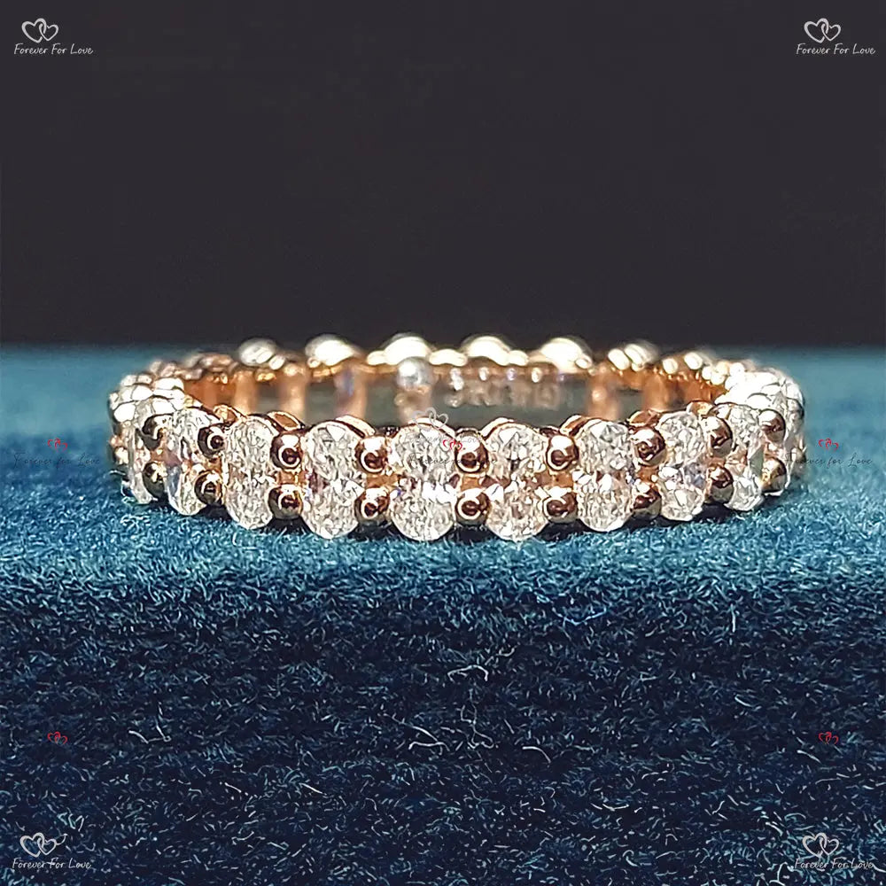Oval Diamond Full Eternity Band Forever For Love
