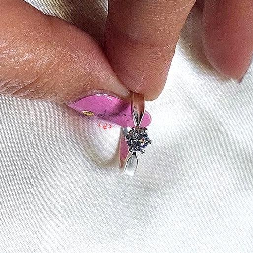 0.50 Carat Natural Round Diamond Classic Ring Forever For Love