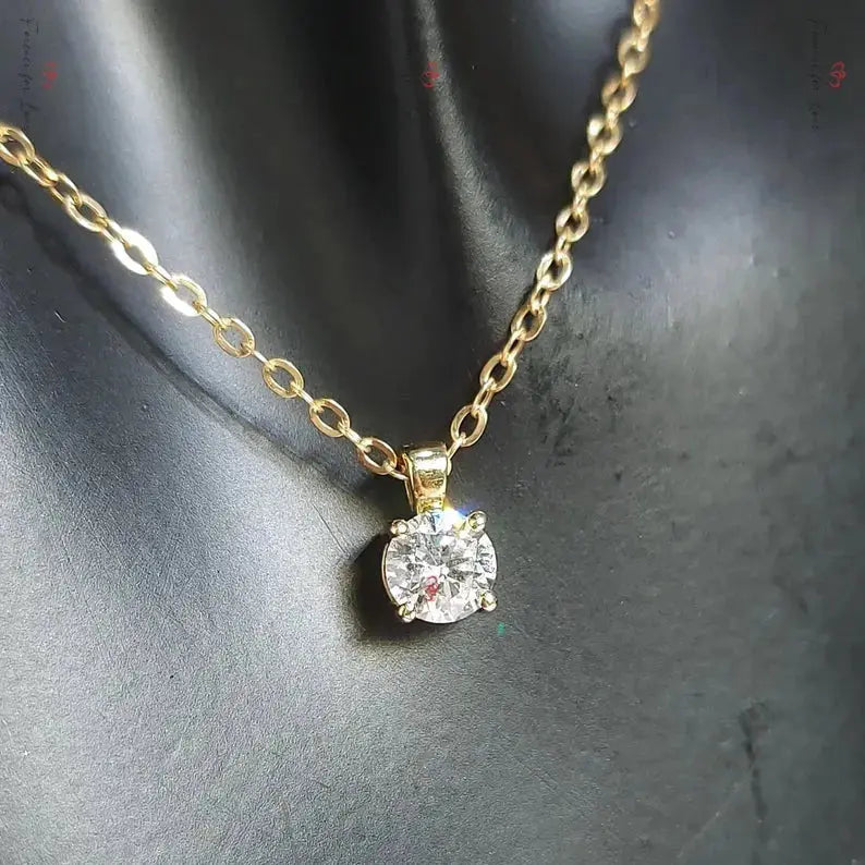 Moissanite Diamond Necklace Forever For Love