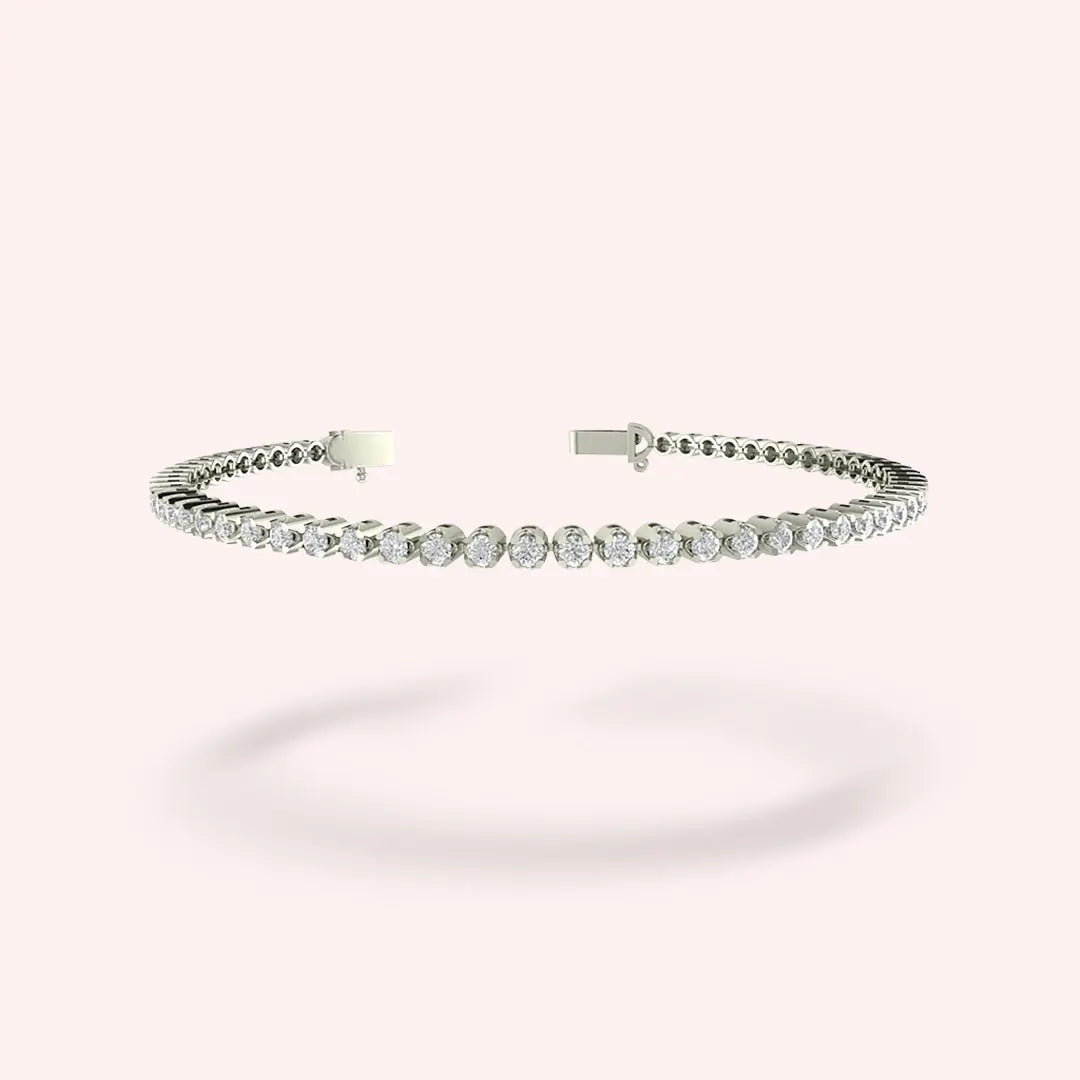14K 2ct Lab Diamond Tennis Bracelet Forever For Love