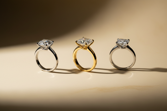 Engagement Ring Metals Guide: Platinum vs Gold vs White Gold