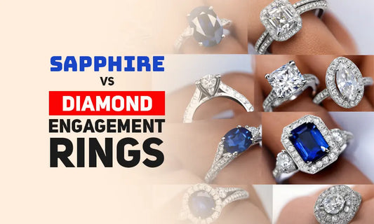 Sapphire vs. Diamond Engagement Rings: A Love Story - Forever For Love