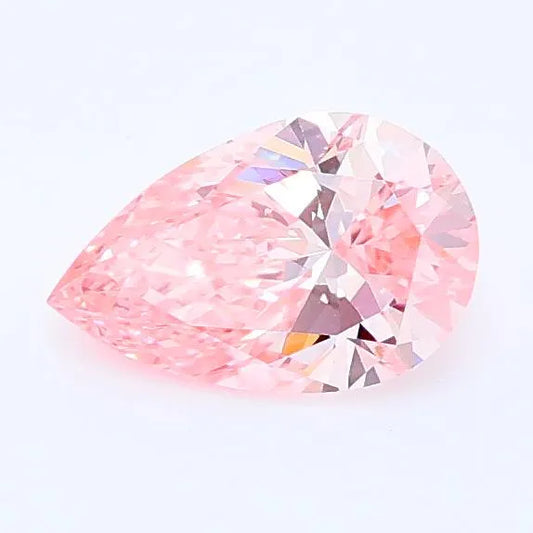 0.59ct Pear Lab Grown Diamond (Colour Fancy Intense Pink, Clarity VVS2, IGI Certified)