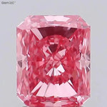 1.61ct Radiant Lab Grown Diamond (Colour Fancy Vivid Pink, Clarity VS1, IGI Certified) Forever For Love
