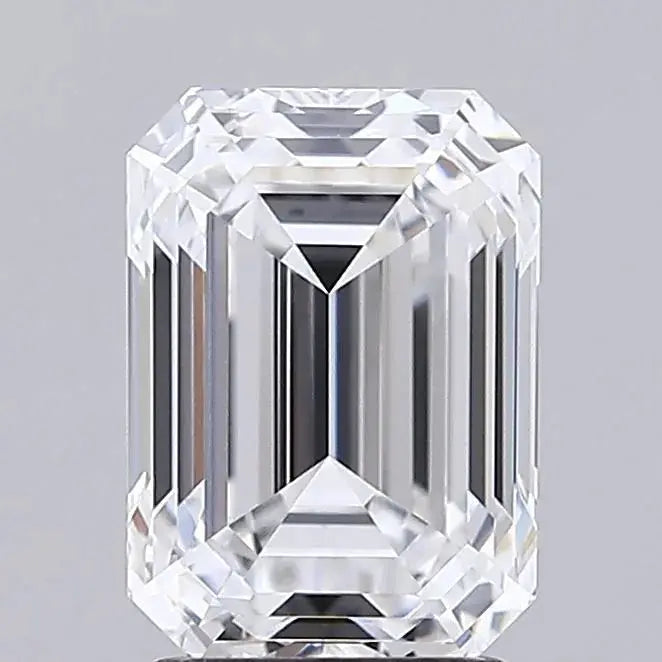 2.76ct Emerald Lab Grown Diamond (Colour D, Clarity VVS2, IGI Certified) Forever For Love