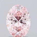 1.50ct Oval Lab Grown Diamond (Colour Fancy Vivid Pink, Clarity VVS2, IGI Certified) Forever For Love