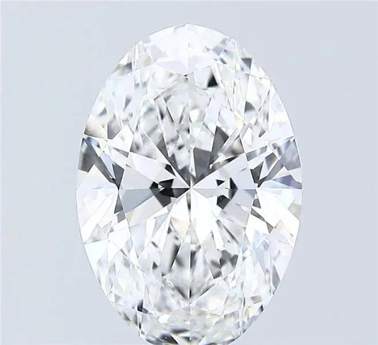 4.04ct Oval Lab Grown Diamond (Colour E, Clarity VVS2, IGI Certified) Forever For Love