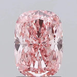 1.56ct Cushion modified Lab Grown Diamond (Colour Fancy Vivid Pink, Clarity VVS2, IGI Certified) Forever For Love