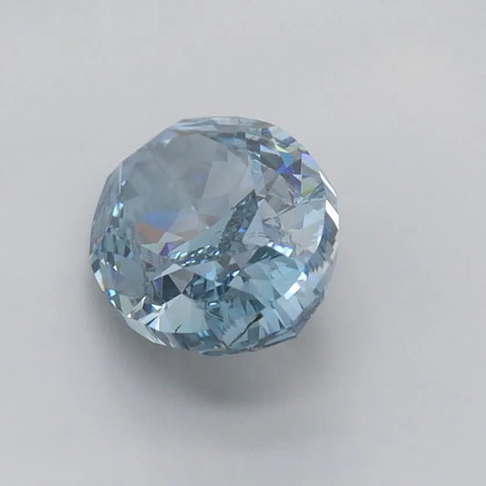 1.51ct Oval Lab Grown Diamond (Colour Fancy Vivid Blue, Clarity VS1, IGI Certified)