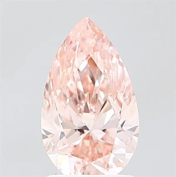 1.51ct Pear Lab Grown Diamond (Colour Fancy Vivid Pink, Clarity VS2, IGI Certified)