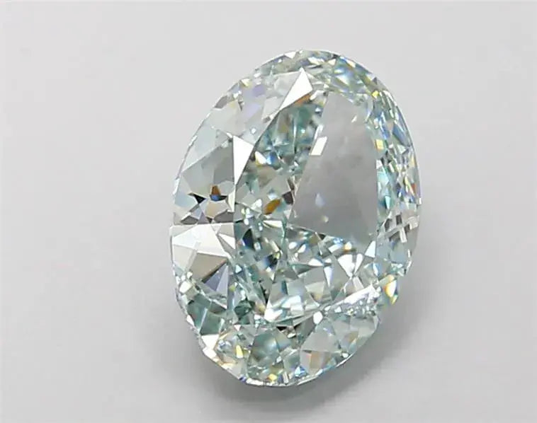 2.79ct Oval Lab Grown Diamond (Colour Fancy Blue, Clarity VVS1, IGI Certified) Forever For Love
