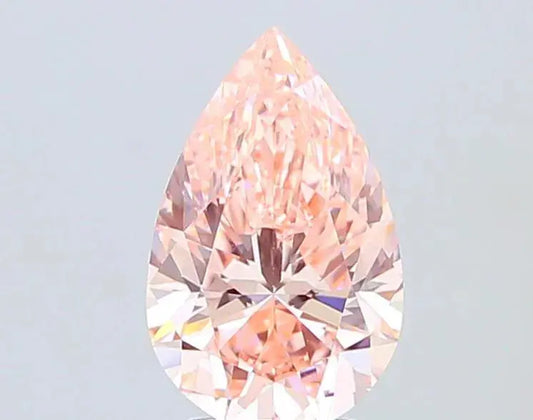 4.00ct Pear Lab Grown Diamond (Colour Fancy Intense Pink, Clarity VS1, IGI Certified) Forever For Love