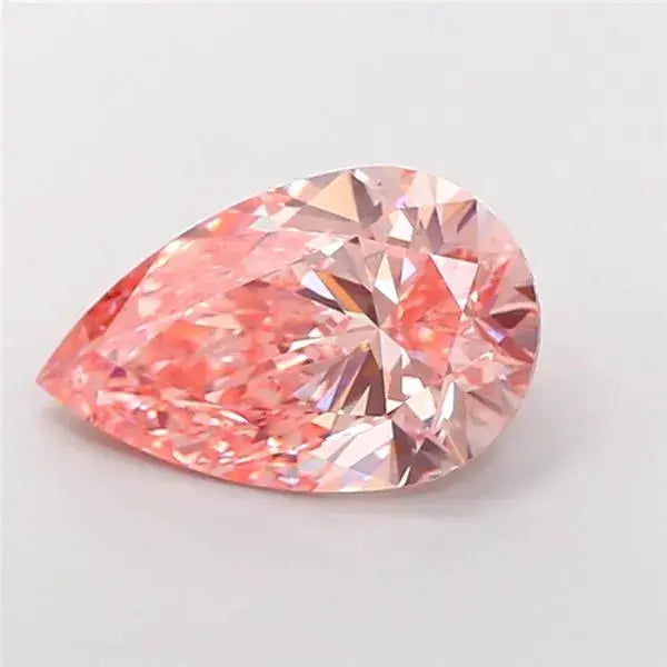 4.01ct Pear Lab Grown Diamond (Colour Fancy Vivid Pink, Clarity VS2, IGI Certified) Forever For Love