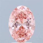 2.00ct Oval Lab Grown Diamond (Colour Fancy Vivid Pink, Clarity VVS2, IGI Certified) Forever For Love