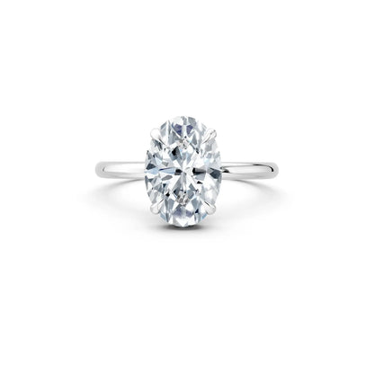 4-Prong Oval Halo Engagement Ring Forever For Love