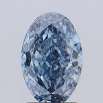 2.02ct Oval Lab Grown Diamond (Colour Fancy Intense Blue, Clarity VVS2, IGI Certified) Forever For Love