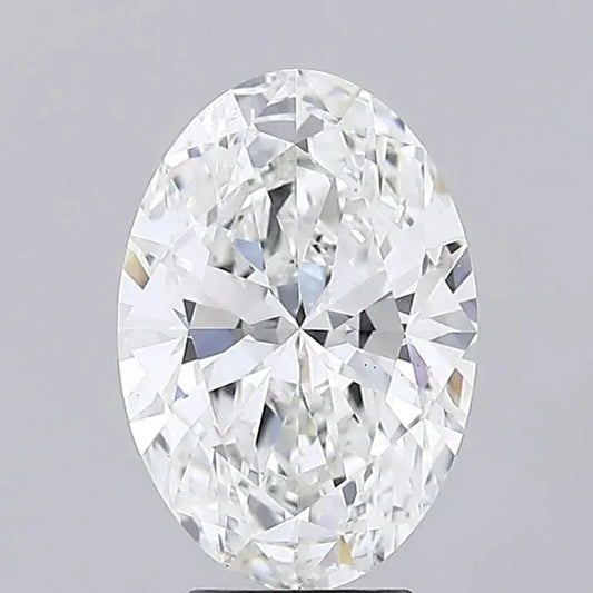3.92ct Oval Lab Grown Diamond (Colour E, Clarity VS1, IGI Certified) Forever For Love