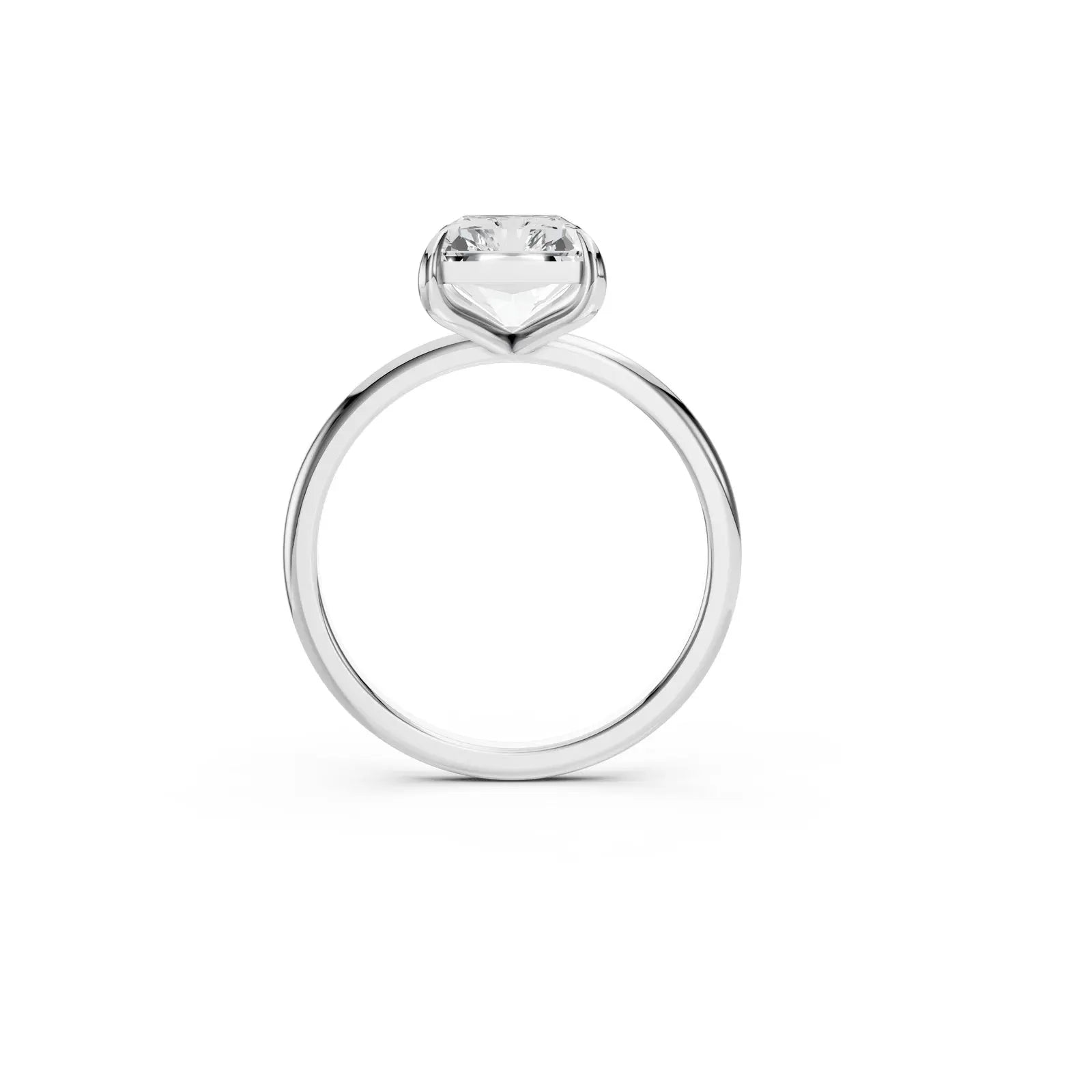 Radiant-Cut Diamond Solitaire Ring – Classic Elegance Forever For Love