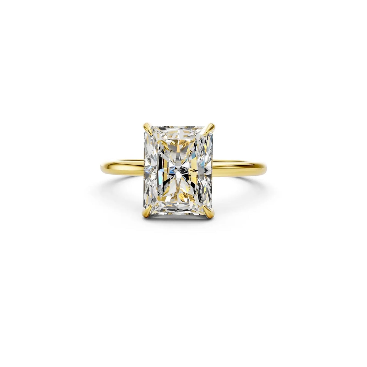 Radiant-Cut Diamond Solitaire Ring – Classic Elegance Forever For Love