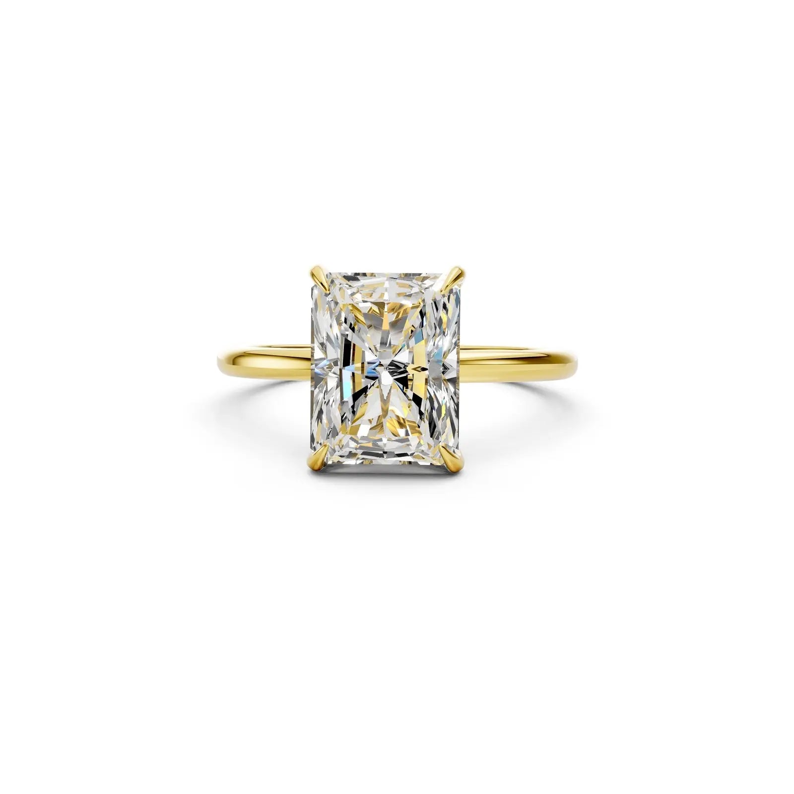 Radiant-Cut Diamond Solitaire Ring – Classic Elegance Forever For Love