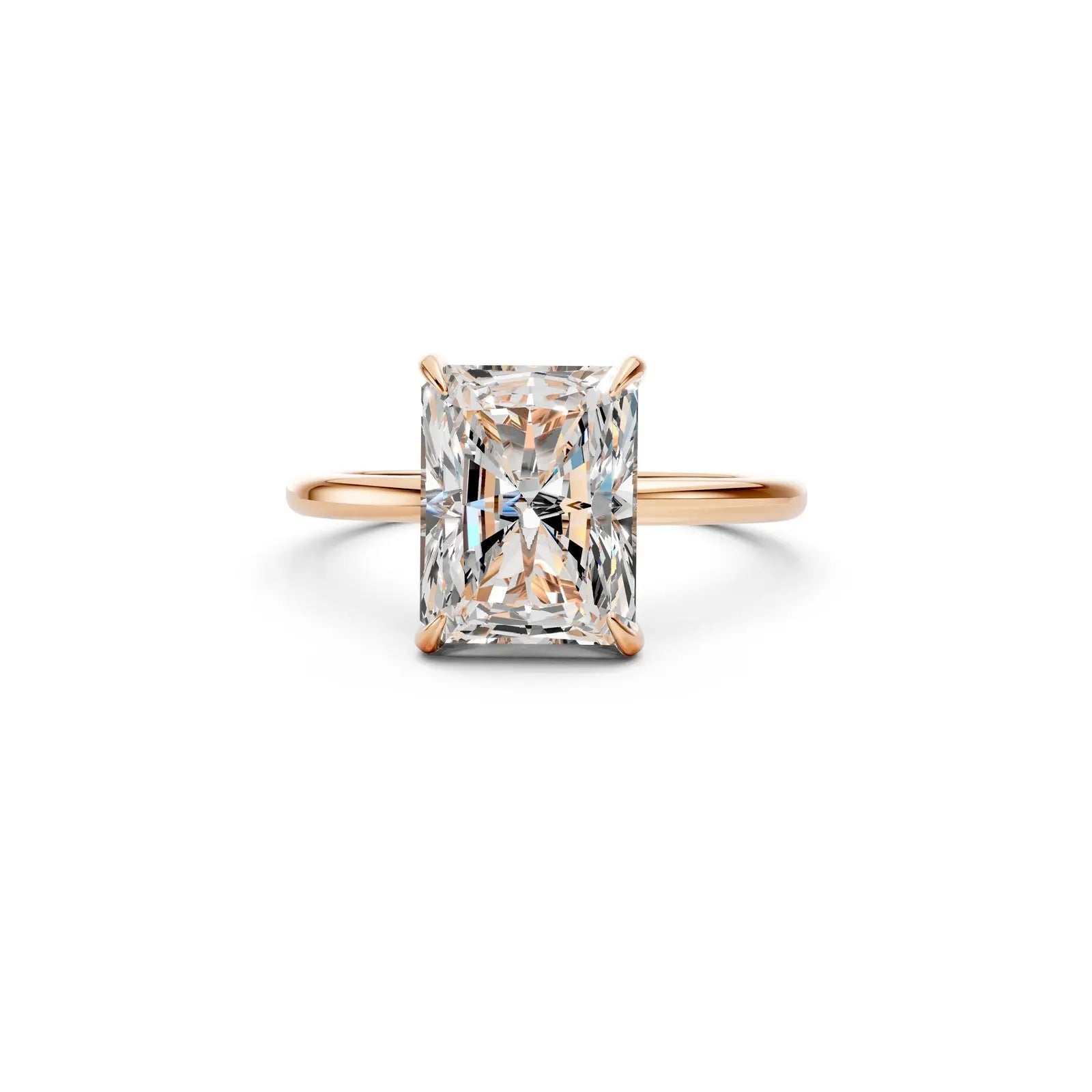 Radiant-Cut Diamond Solitaire Ring – Classic Elegance Forever For Love