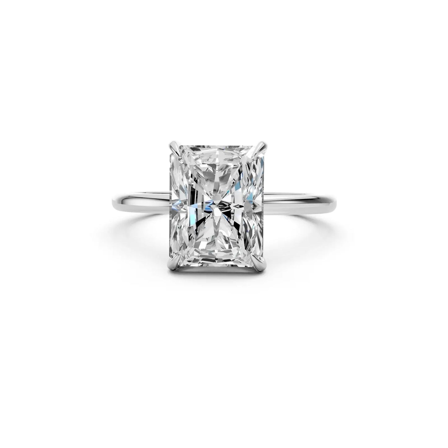 Radiant-Cut Diamond Solitaire Ring – Classic Elegance Forever For Love