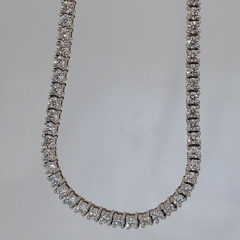 Moissanite Brass Necklace