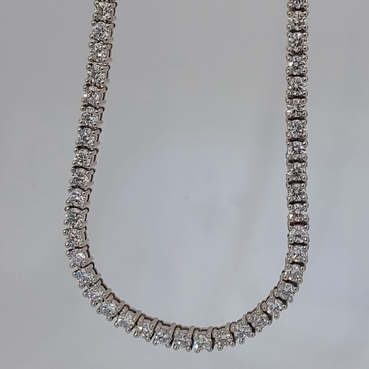 Moissanite Brass Necklace