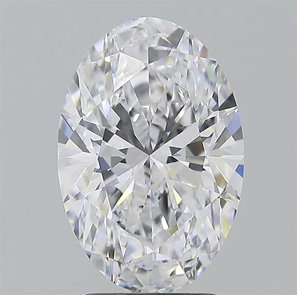 2.50ct Oval Lab Grown Diamond (Colour D, Clarity IF, IGI Certified)