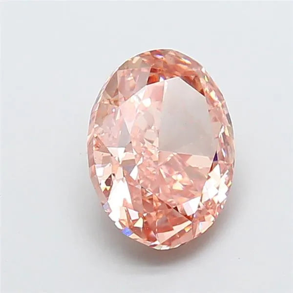 2.58ct Oval Lab Grown Diamond (Colour Fancy Intense Brownish Pink, Clarity VS1, IGI Certified)