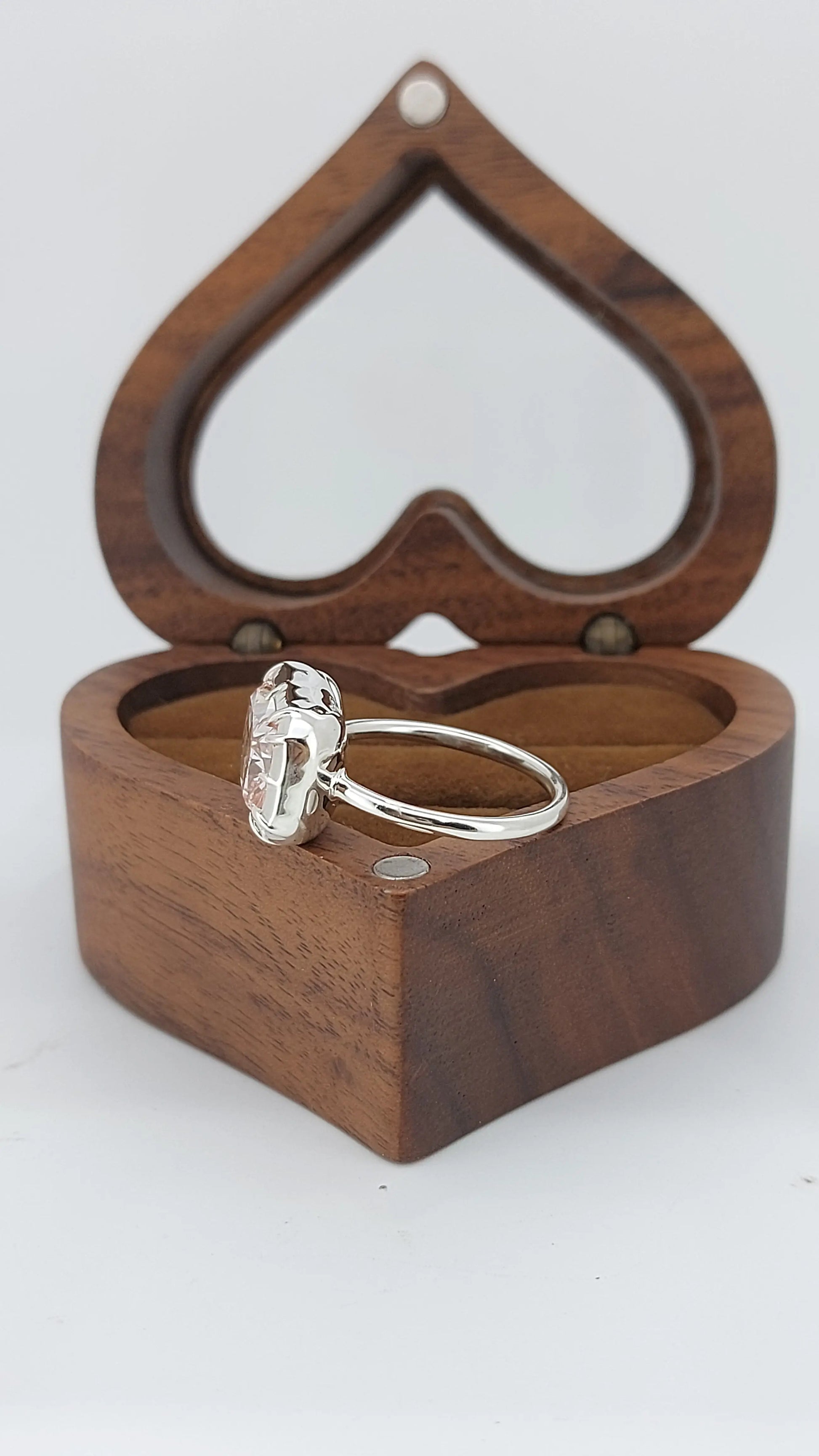 Rare Pink Cushion Cut Lab Grown Diamond Engagement Ring IGI Certified Forever For Love