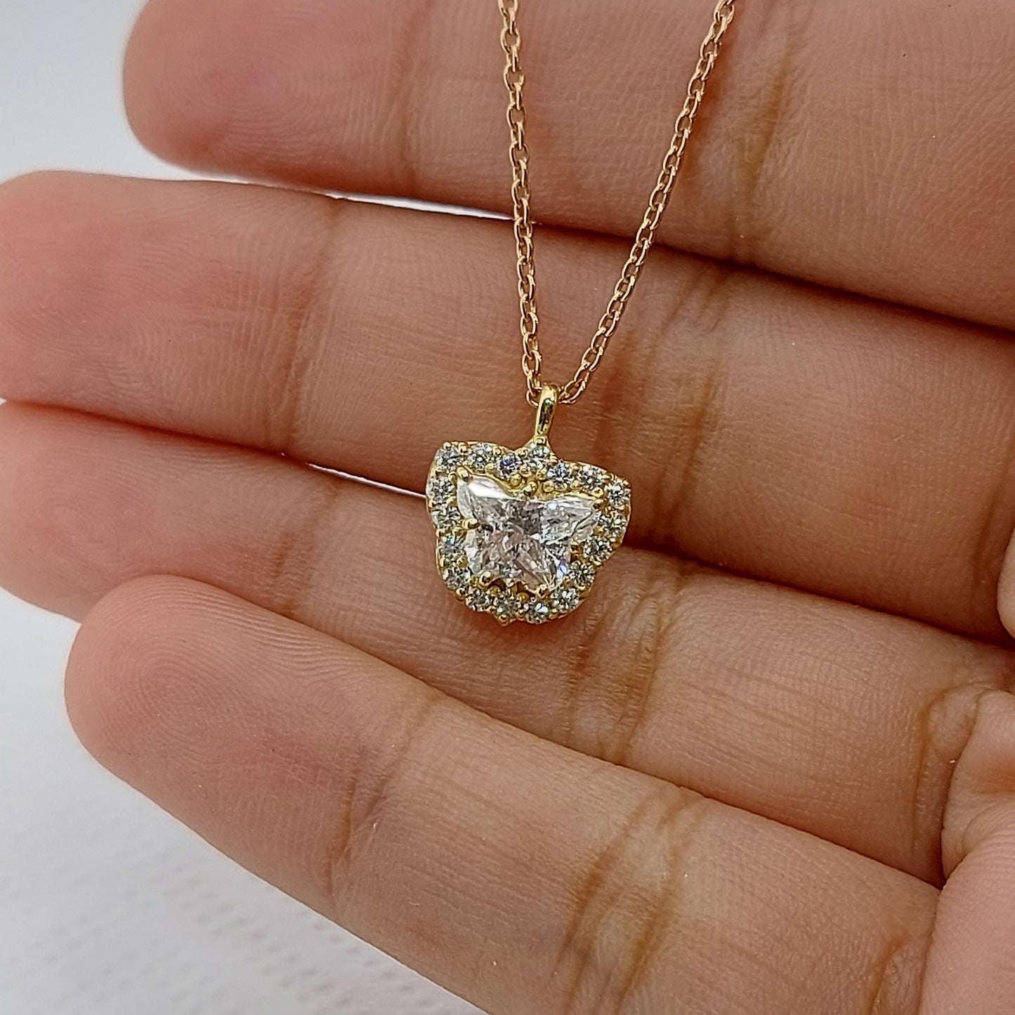 Crystalline Crown Halo Necklace | Sparkling Heart-Shaped Pendant for Women Forever For Love