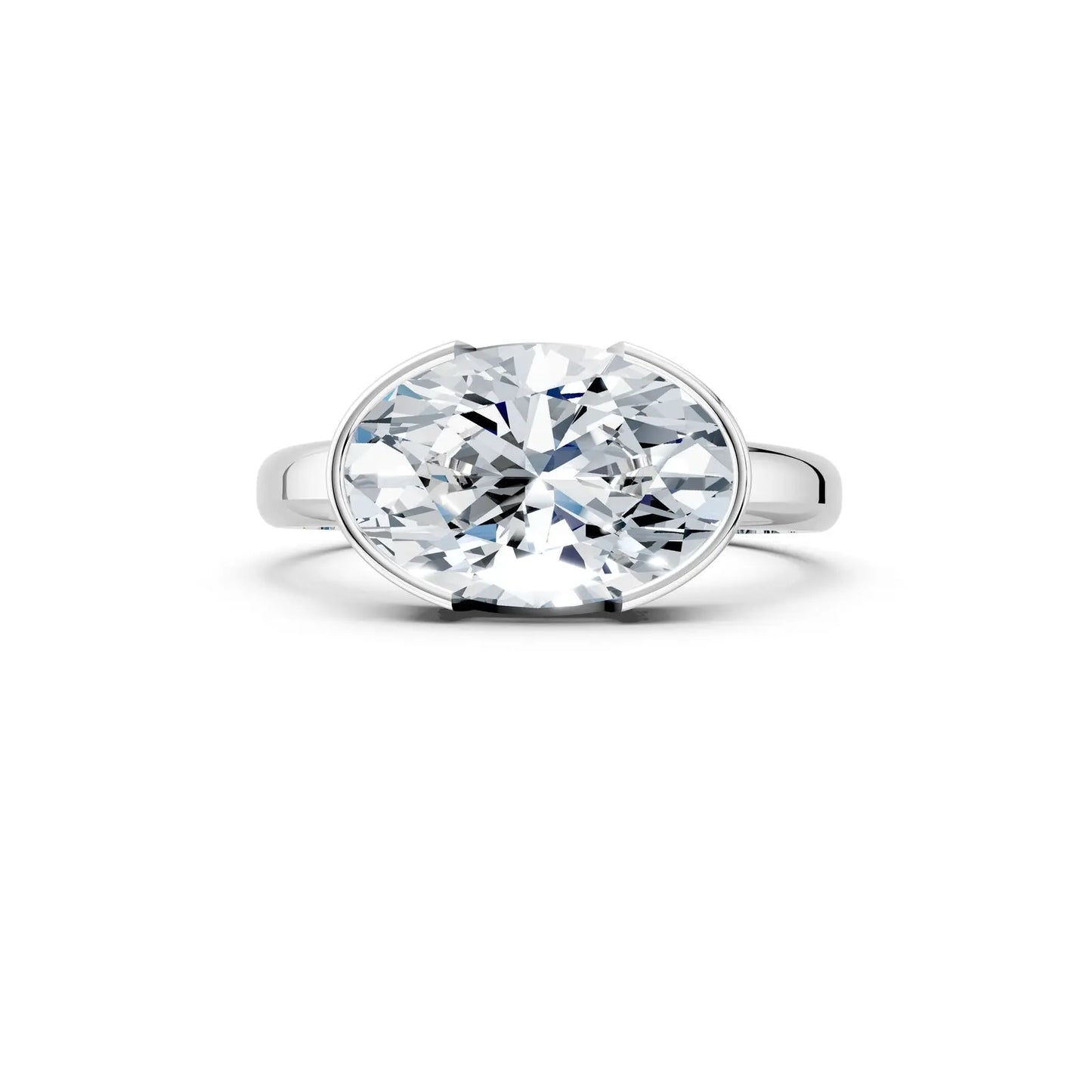 Hailey Bieber-Inspired Oval Diamond Engagement Ring Forever For Love