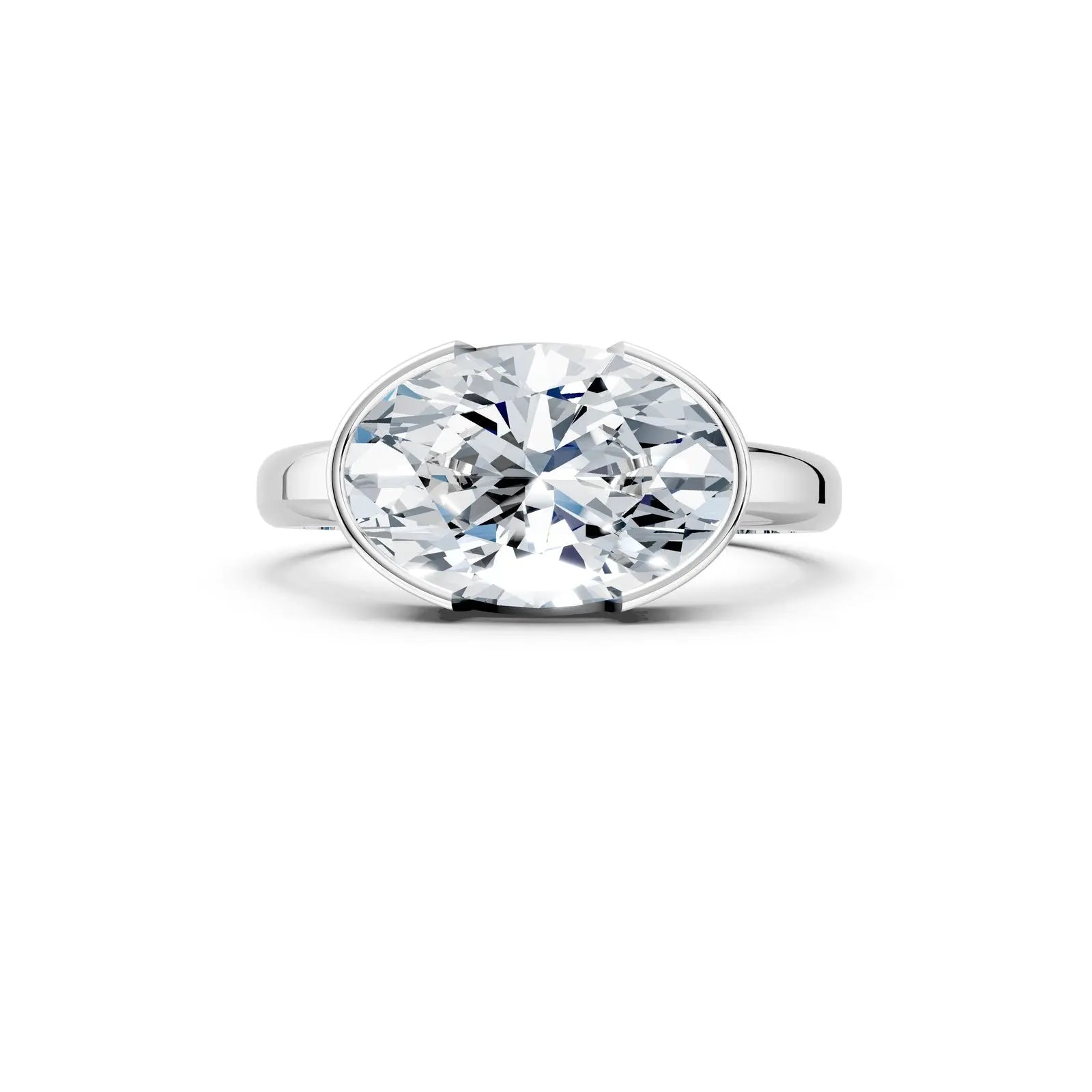 Hailey Bieber-Inspired Oval Diamond Engagement Ring Forever For Love