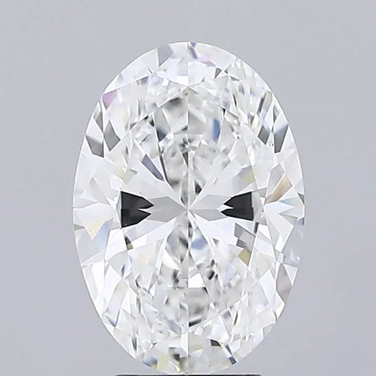 3.71ct Oval Lab Grown Diamond (Colour E, Clarity VVS2, IGI Certified)