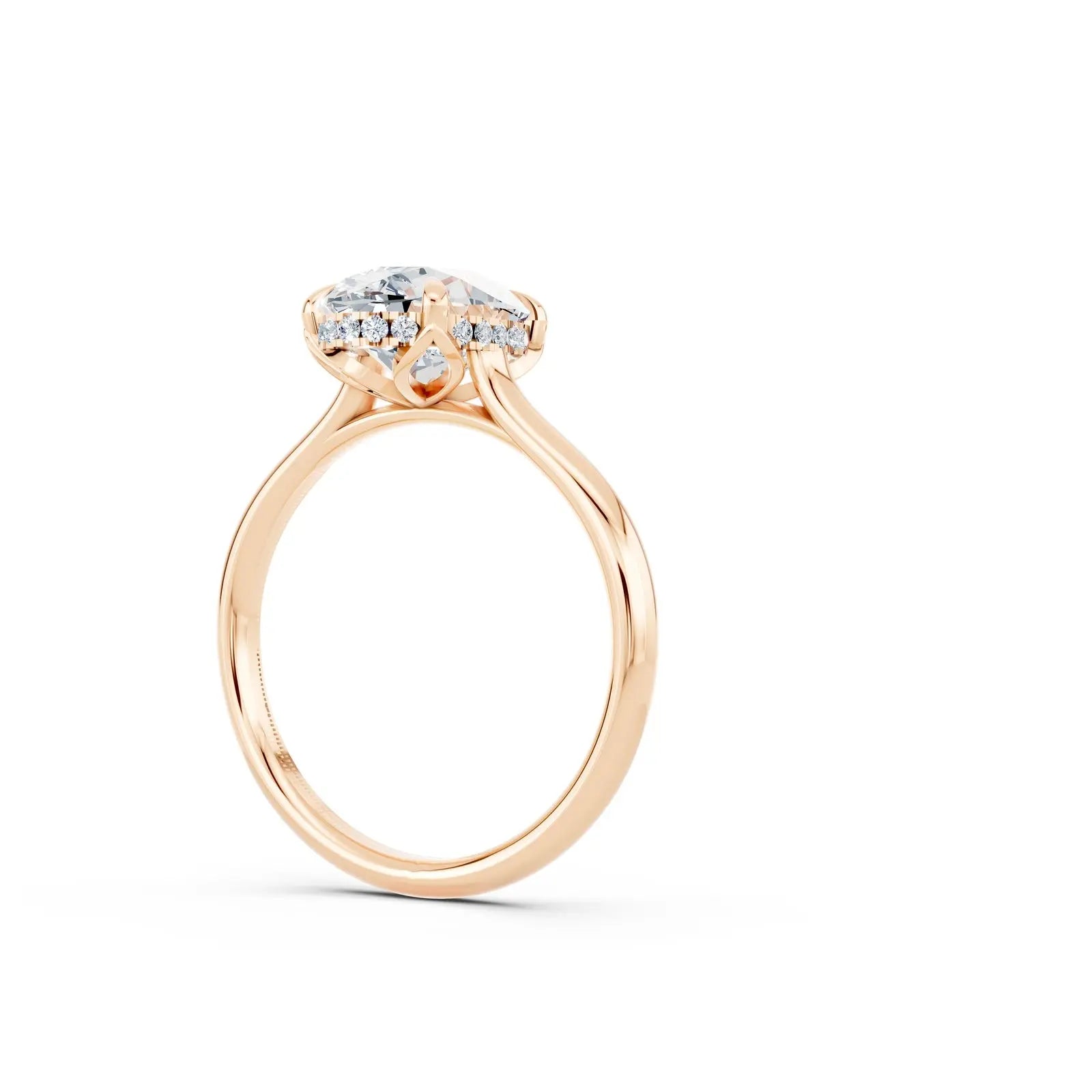 Oval Diamond Halo Engagement Ring Forever For Love