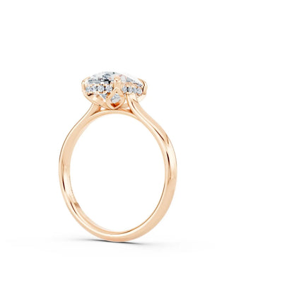 Oval Diamond Halo Engagement Ring Forever For Love