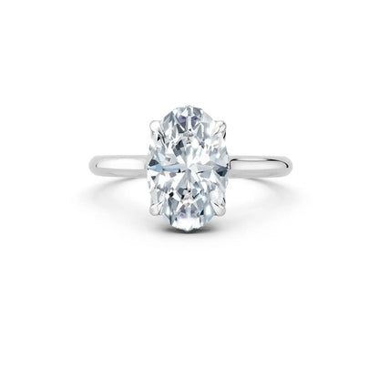 Oval Diamond Halo Engagement Ring Forever For Love