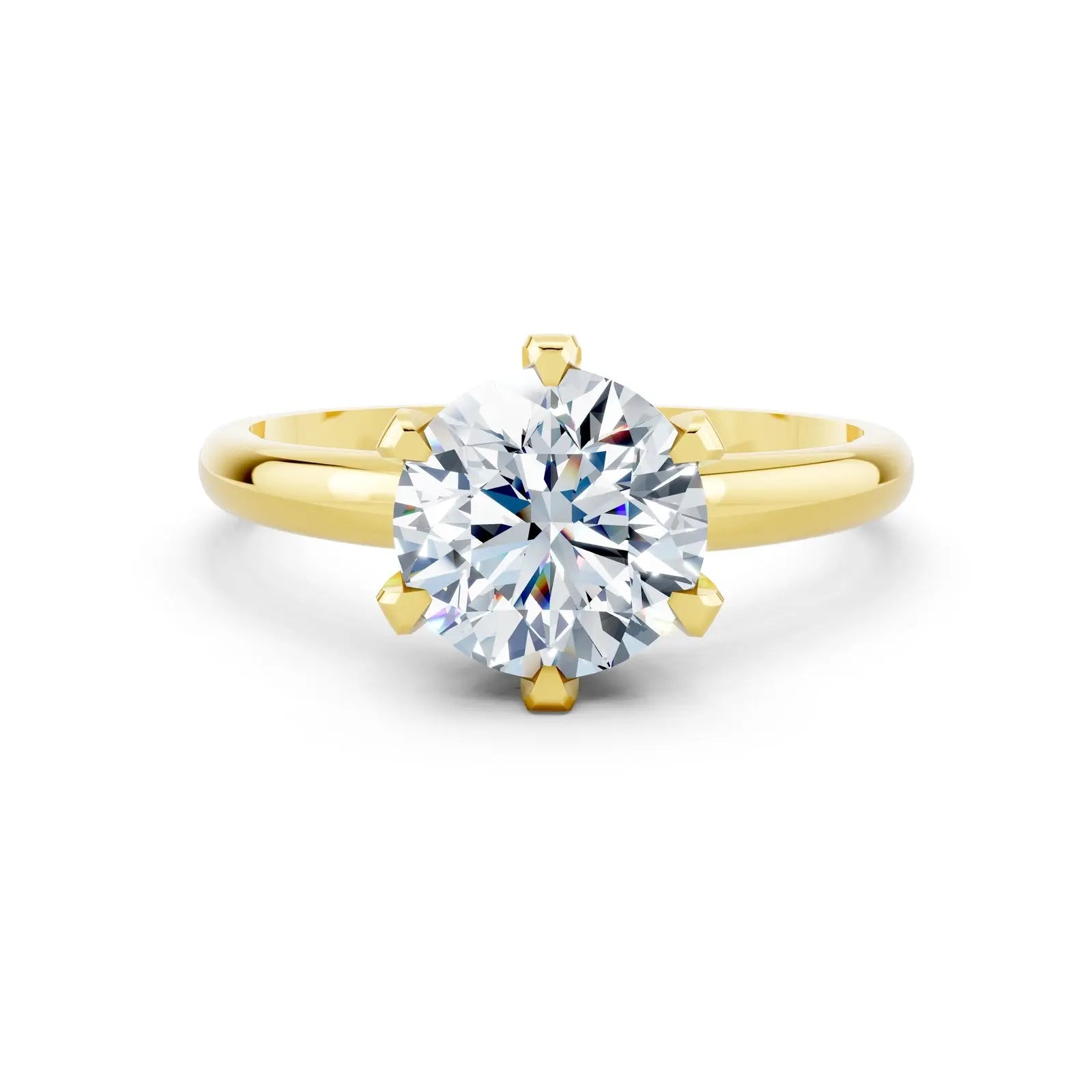Classic Round Solitaire Diamond Ring Forever For Love