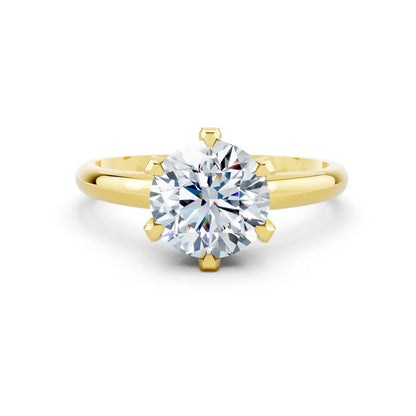 Classic Round Solitaire Diamond Ring Forever For Love