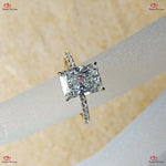 IGI Certified  White Gold Radiant Cut Diamond Engagement Ring Forever For Love