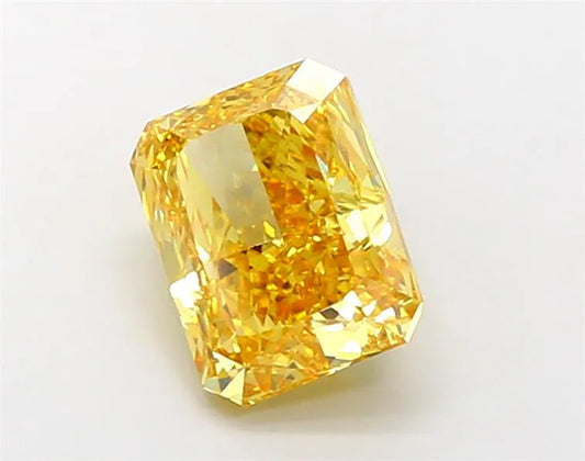 4.01ct Radiant Lab Grown Diamond (Colour Fancy Vivid Yellow, Clarity VS1, IGI Certified)
