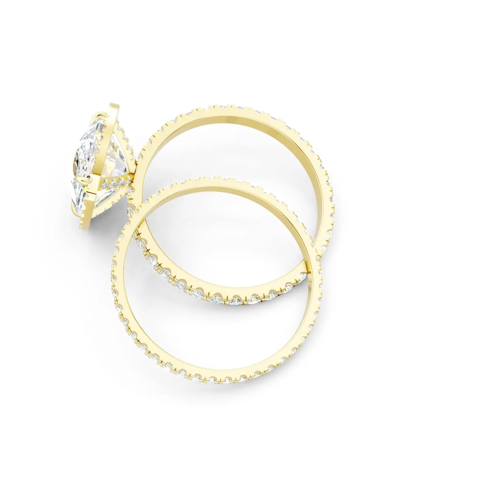 Radiant Cushion-Cut Double Pave Halo Diamond Ring Forever For Love