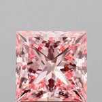 1.16ct Princess Lab Grown Diamond (Colour Fancy Intense Pink, Clarity VVS2, IGI Certified) Forever For Love