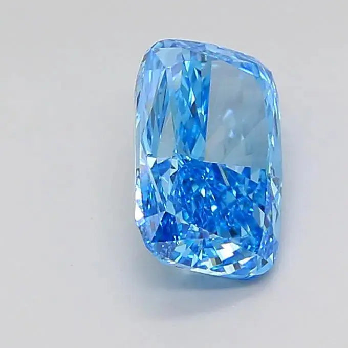 3.02ct Cushion modified Lab Grown Diamond (Colour Fancy Vivid Blue, Clarity VVS2, IGI Certified) Forever For Love