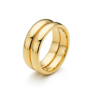 14K Yellow Gold Double Band